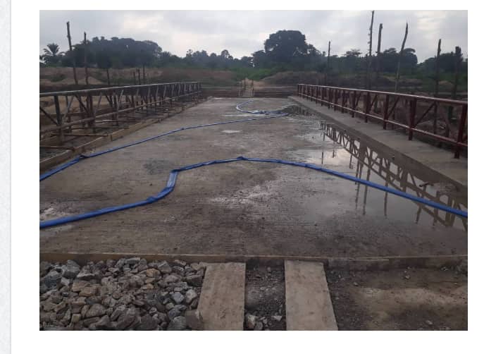 Kakwa : reprise des travaux de la reconstruction de pont kibi